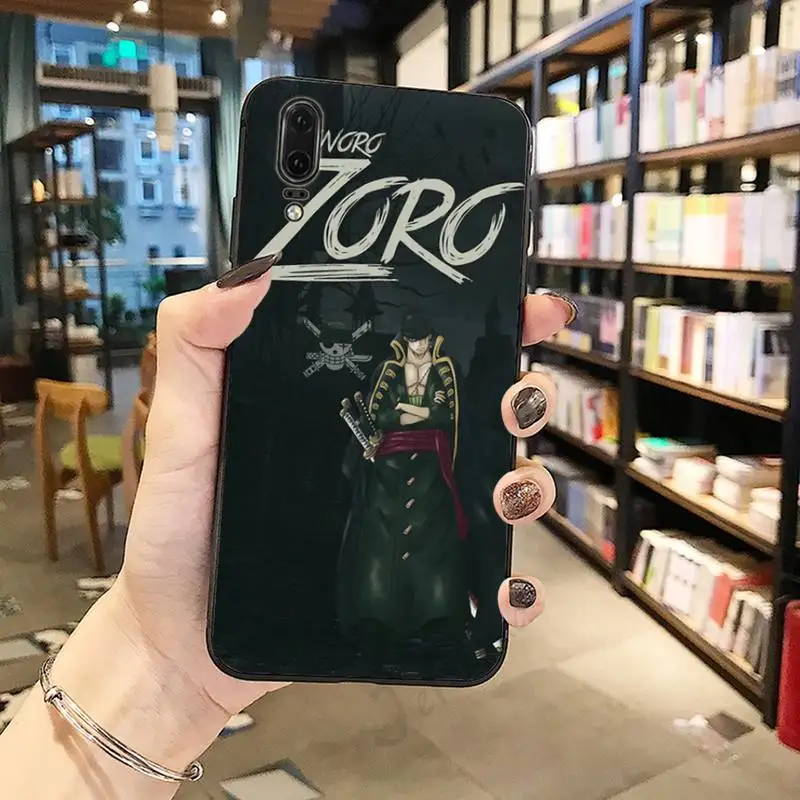 

Japan anime Roronoa Zoro one piece Phone Case For Huawei honor Mate P 10 20 30 40 Pro 10i 9 10 20 8 x Lite