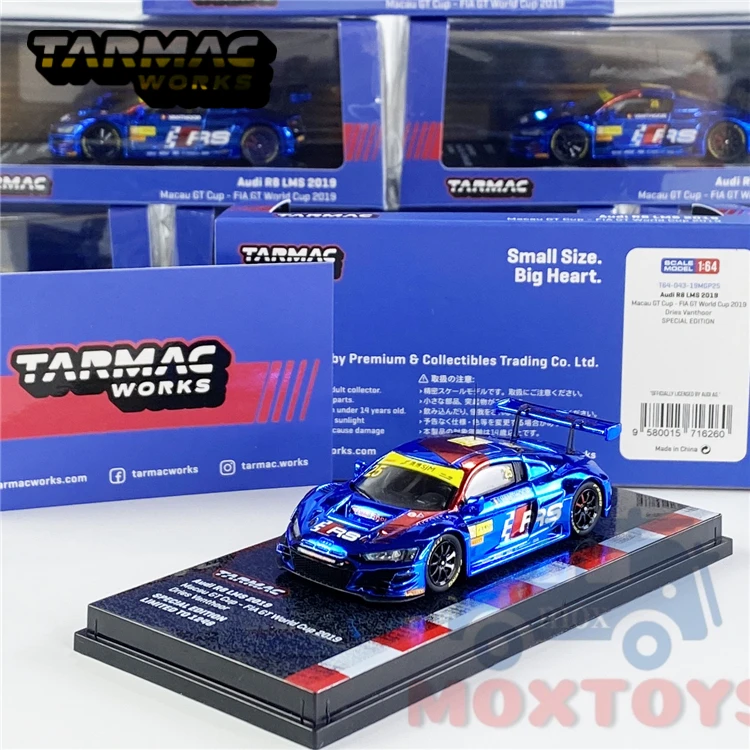

Tarmac Works 1:64 R8 LMS 2019 Macau GT Cup-FIA GT World Cup 2019 Dries VANTHOOR #25 Diecast Model Car