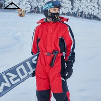2021 hooded men snow jumpsuit sport winter man skiing overalls fleece women snowboarding clothes warm waterproof male snowsuits