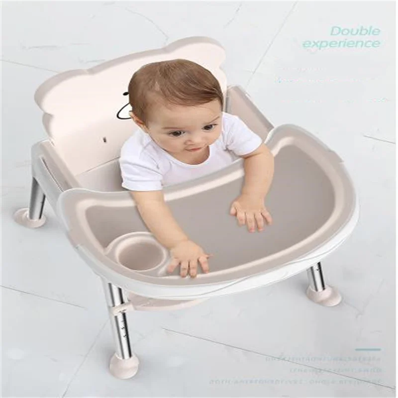 저렴한 새로운 다기능 아기 접는 의자 휴대용 어린이 식사 의자 독립적 인 먹는 유물