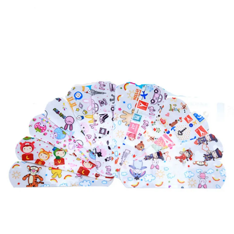 100 шт. гемостатический клеевой бинт дышащий милый мультяшный ленточный