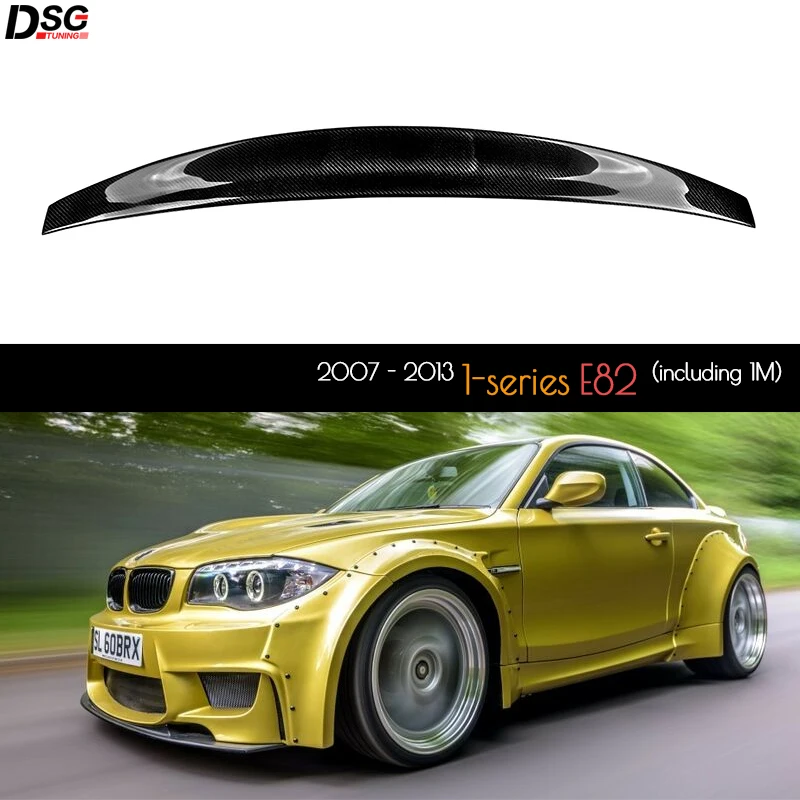 3*3 3K саржевое углеродное волокно задний спойлер загрузки для BMW 1 серии 2007 - 2013 Coupe