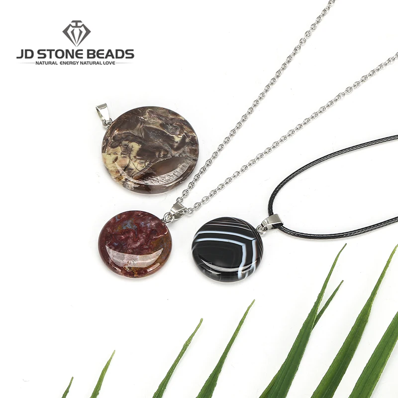 

1 шт. Агат Круглый Форма Кулоны из нержавеющей стали для изготовления ювелирных изделий Торт Форма "сделай сам", зажим для ожерелья оптовая п...