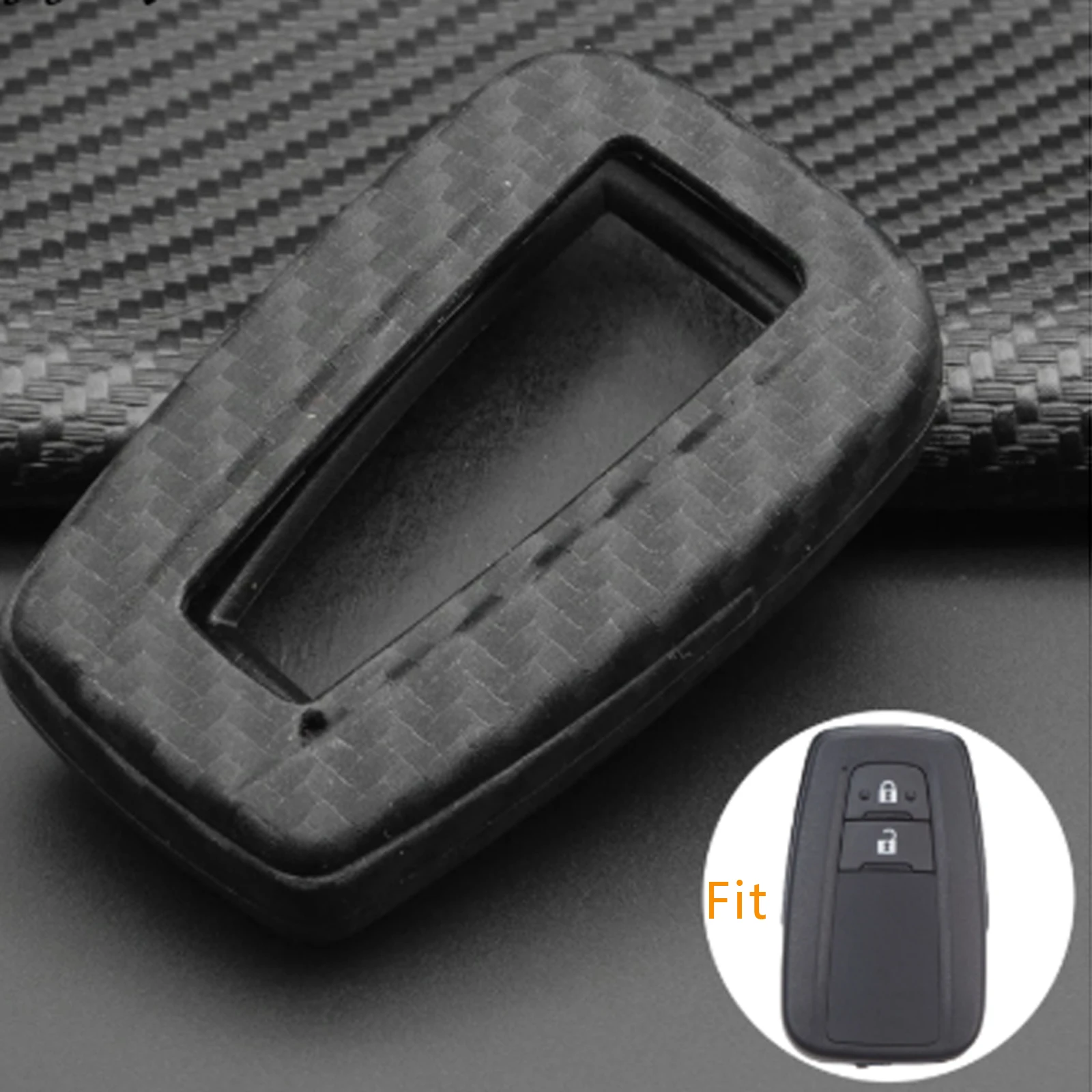 

Kutery Remote Car Key Case Silicone Protect Shell For Toyota Camry CHR Prius Corolla RAV4 Prado