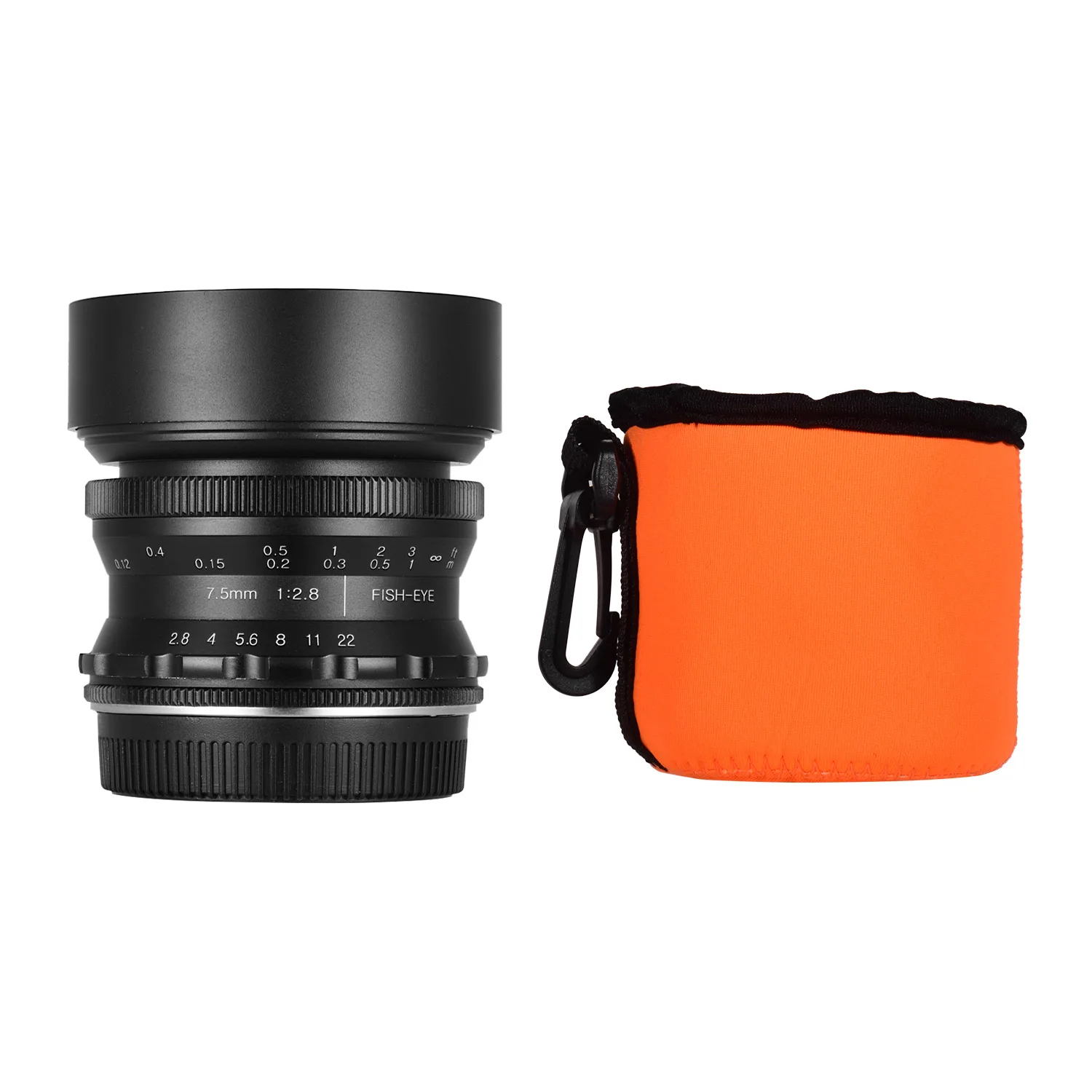 Andoer 7,5 мм f/2,8 ручная фокусировка Рыбий глаз объектив для Fujifilm X-A1/X-A10/X-A2/X-A3/X-M1/X-M2/X-T1/X-T10/X-T2/X-T20/X-Pro1/X-Pro2/