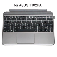 english keyboard topcase palmrest for asus transformer mini t102ha us qwerty replacement keyboards silver cover 0knb1 00a4us00