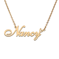 god with love heart personalized character necklace with name nancy for best friend jewelry gift