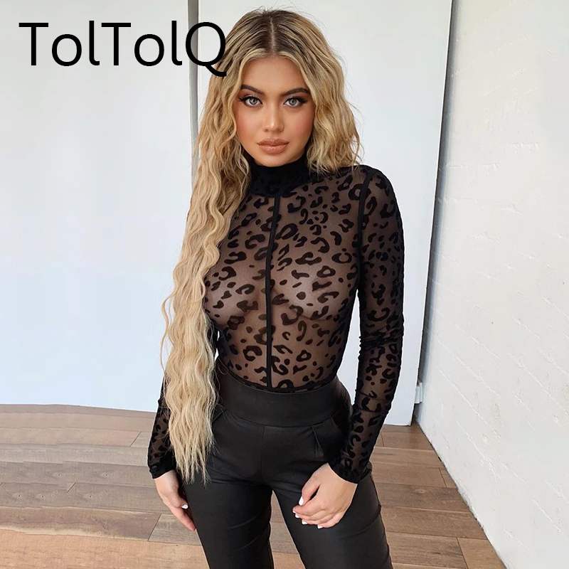 Женское боди с длинным рукавом и высоким воротником|Боди| |