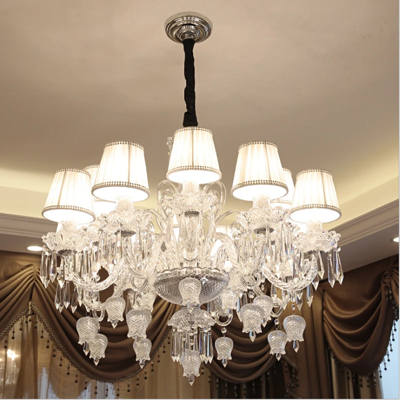 Современная Потолочная люстра для зала спальни светильники подвесные черная