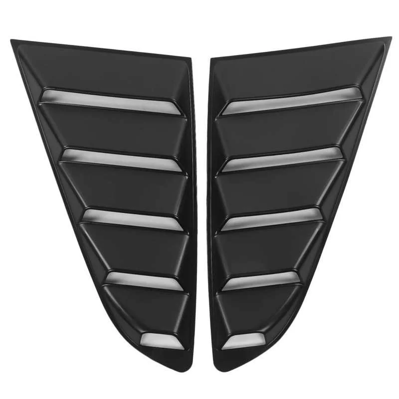 

2pcs Auto Black Side Window Louver Windshield Sun Shade Cover Fit for Ford Mustang 2015-2020 Auto accessories