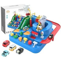 small car adventure toy preschool educational toy vehicle puzzle car track play sets simulation racing train inertia car toy