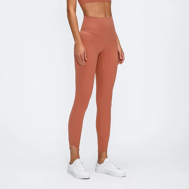 Леггинсы конические Женские однотонные для фитнеса и йоги с высокой талией|Штаны