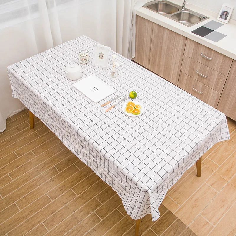 

Скатерть для праздничного стола, маленький прямоугольный кофейный столик в европейском стиле, в клетку, с принтом, кухонный домашний декор