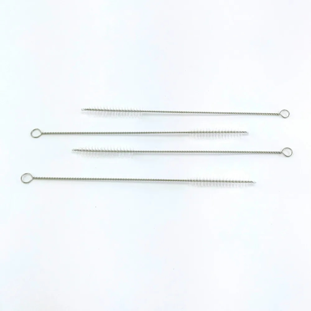 5 шт. портативная многоразовая металлическая щетка для очистки соломы Набор