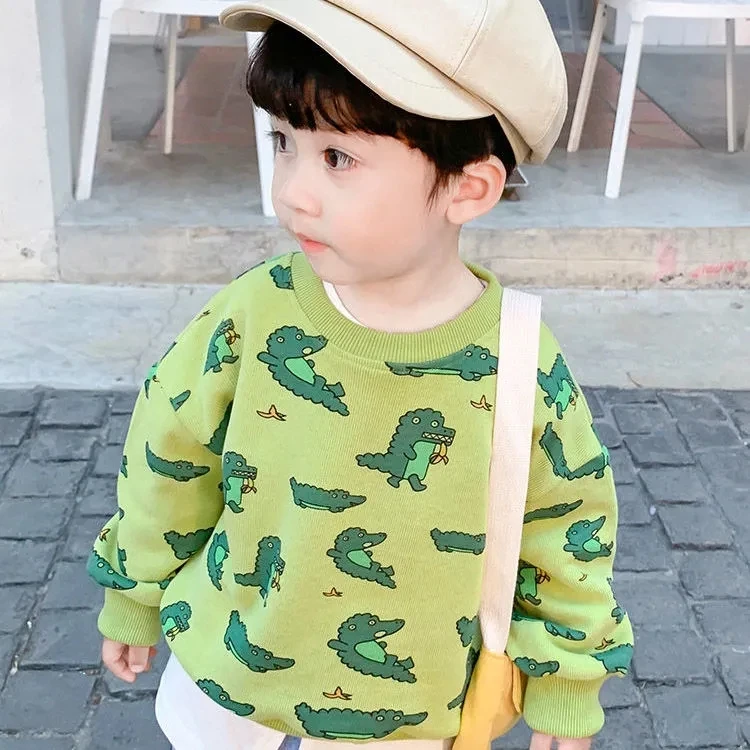 

Children's cotton spring clothes new boys' tops autumn children's casual sweaters baby clothes long sleeves sweaters P4 215