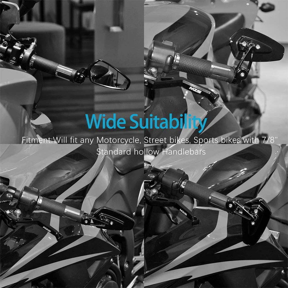 Зеркала заднего вида мотоциклетные 7/8 дюйма 22 мм для DUCATI 848 999 1098 1199 демоel monster 696 796