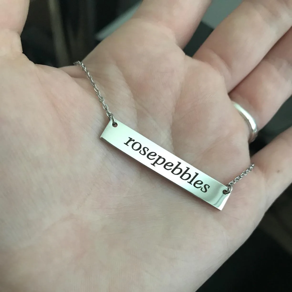 

Персонализированные гравировка имя ожерелье детская табличка ювелирные изделия из нержавеющей стали письмо ожерелье девочка мальчик DIY ак...