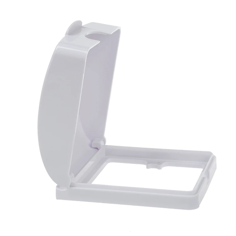 Настенный защитный чехол для ванной комнаты с откидной крышкой белый