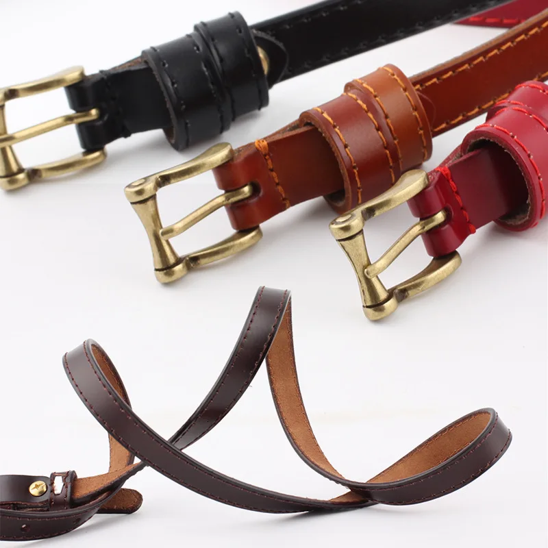 

Luxury Genuine Leather Belts For Women Fashion Pin Buckle Cowskin Female Decorative Waist Belt High Quality Cinturon Mujer