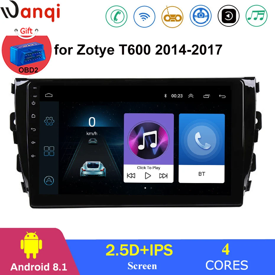 Для Toyota Prado 2018 автомобильный Радио Мультимедиа Видео плеер навигация gps Android 8 1