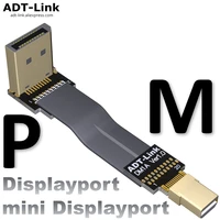 mini displayport extension cable dp 4k 60hz 1 2v cord gooseneck angled adapter 5cm 2m fpc mini display port ribbon flat cabo