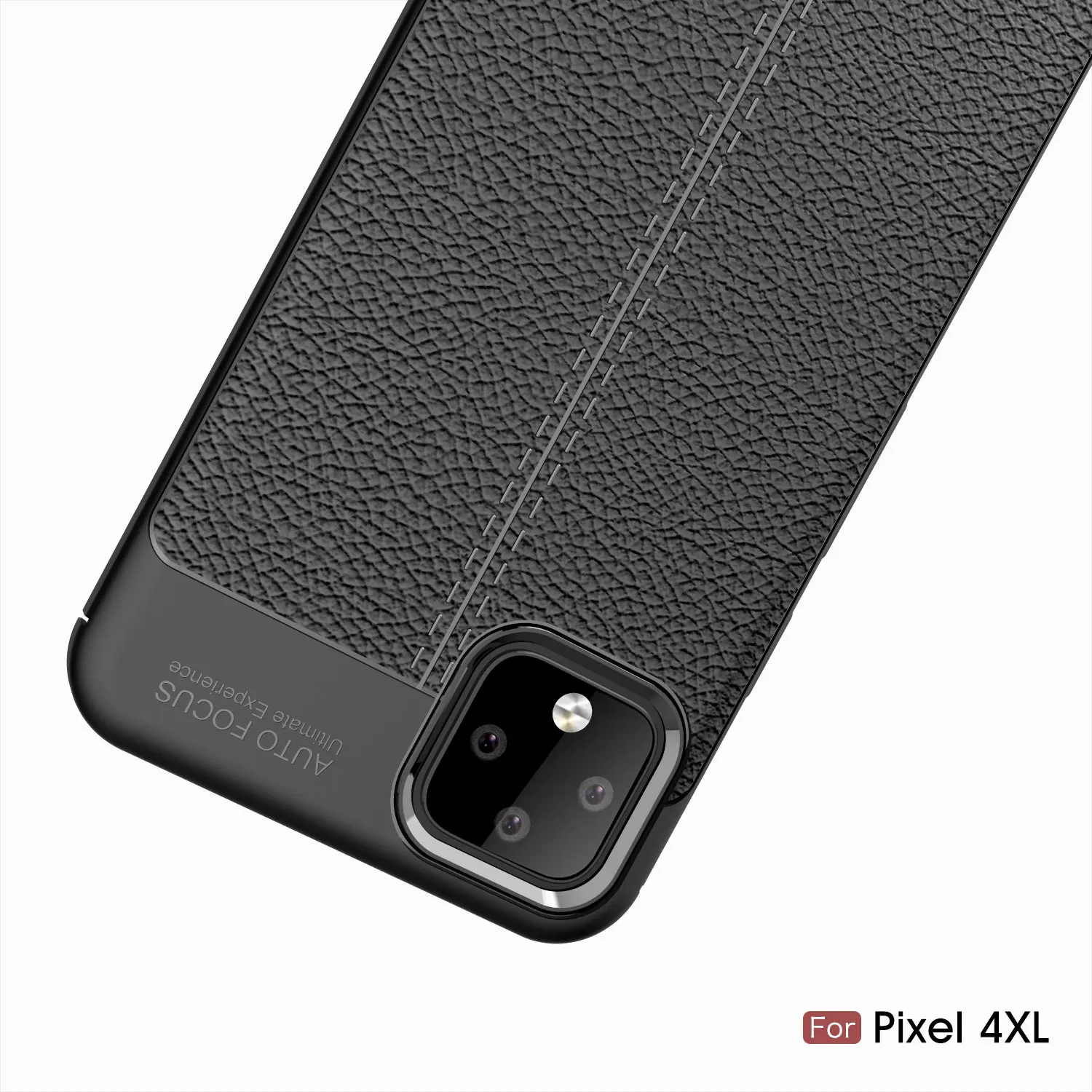 Plain Case For Google Pixel 4 3 3a 2 XL Phone Cover Slim Litchi Textured TPU Leather Back Shell |