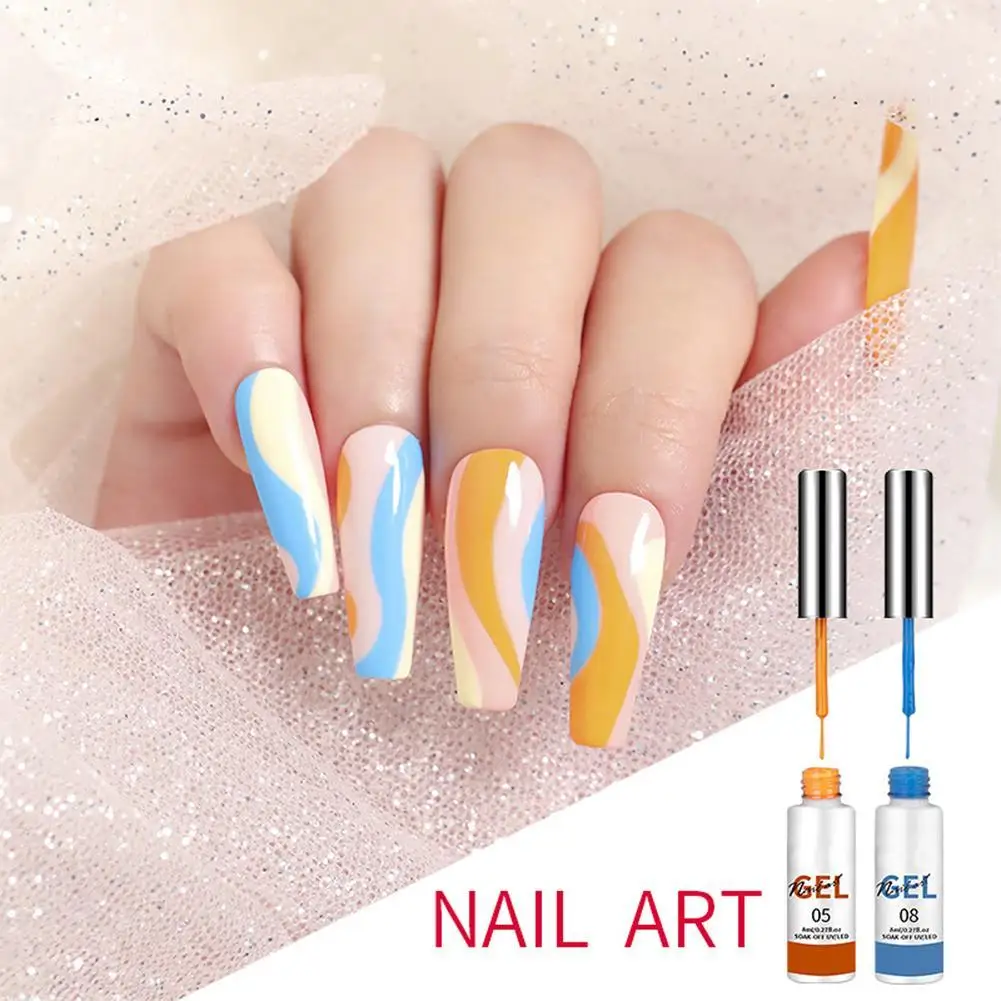 

Nail Art Gel Polish Kit Soak Off UV/LED Semi Permanent Ink Color Varnish Gel Nail Polish Lacquer Salon Painting Designs