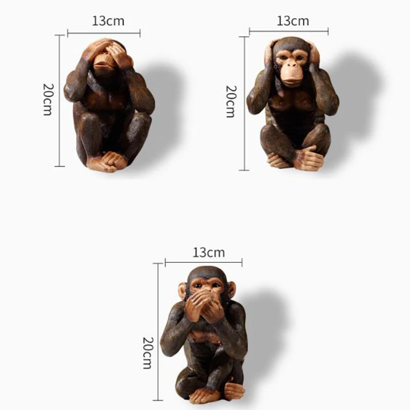 

American Creative Animal Ornaments Retro Orangutan Office Desktop Decorations Nordic Living Room Wine Cabinet Home Furnishings