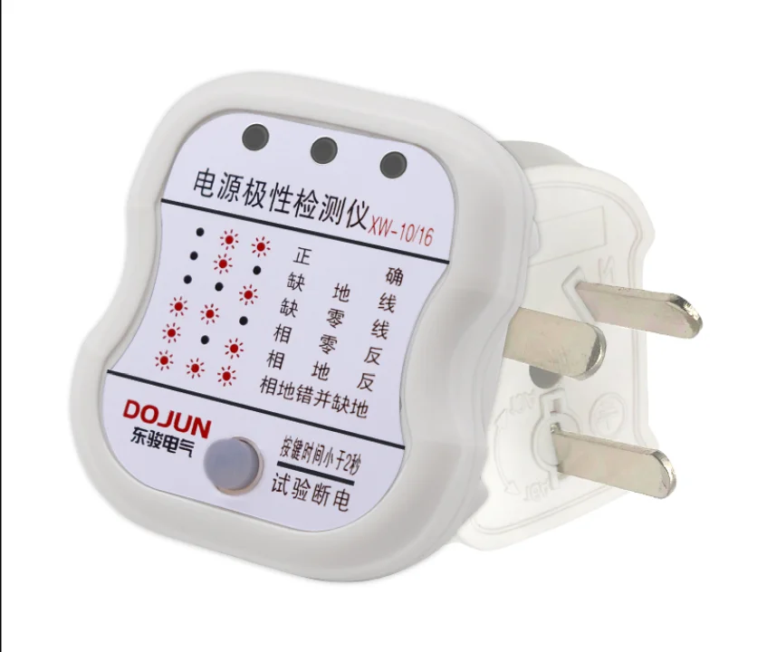 

Socket test phase detector power polarity detector electroscope leakage tester ground wire test plug