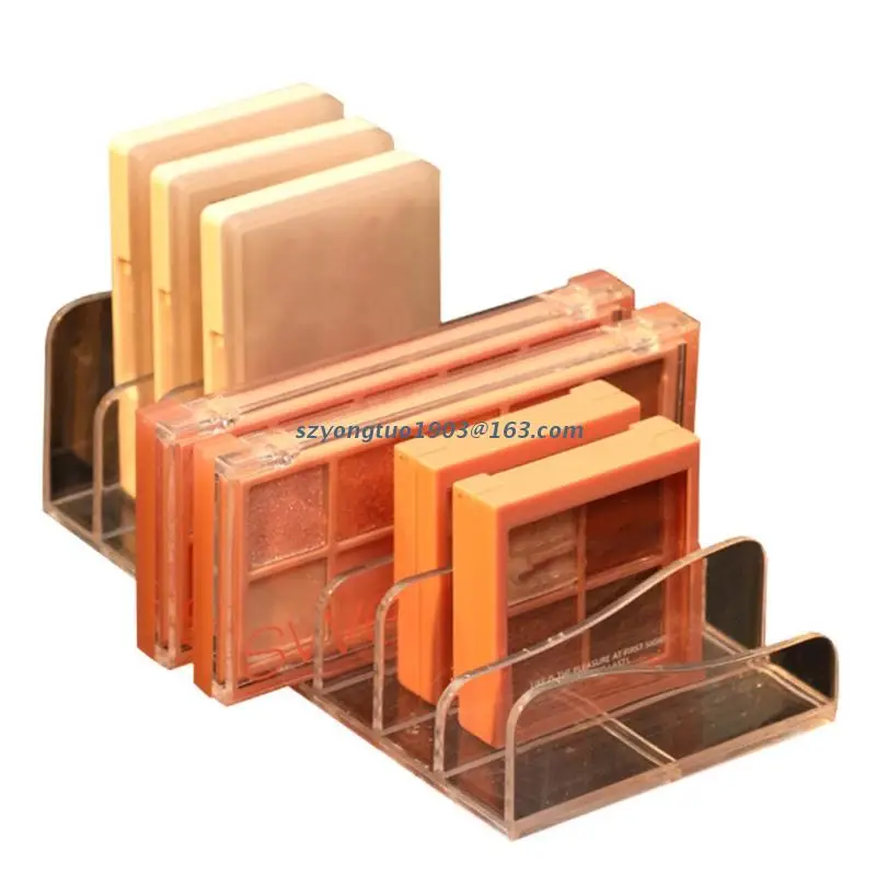 

P82C Eyeshadow Palette Storage Holder Transparent Compartment Drawer Organizer for Home Bedroom Dormitory Desktop Makeup Pressed