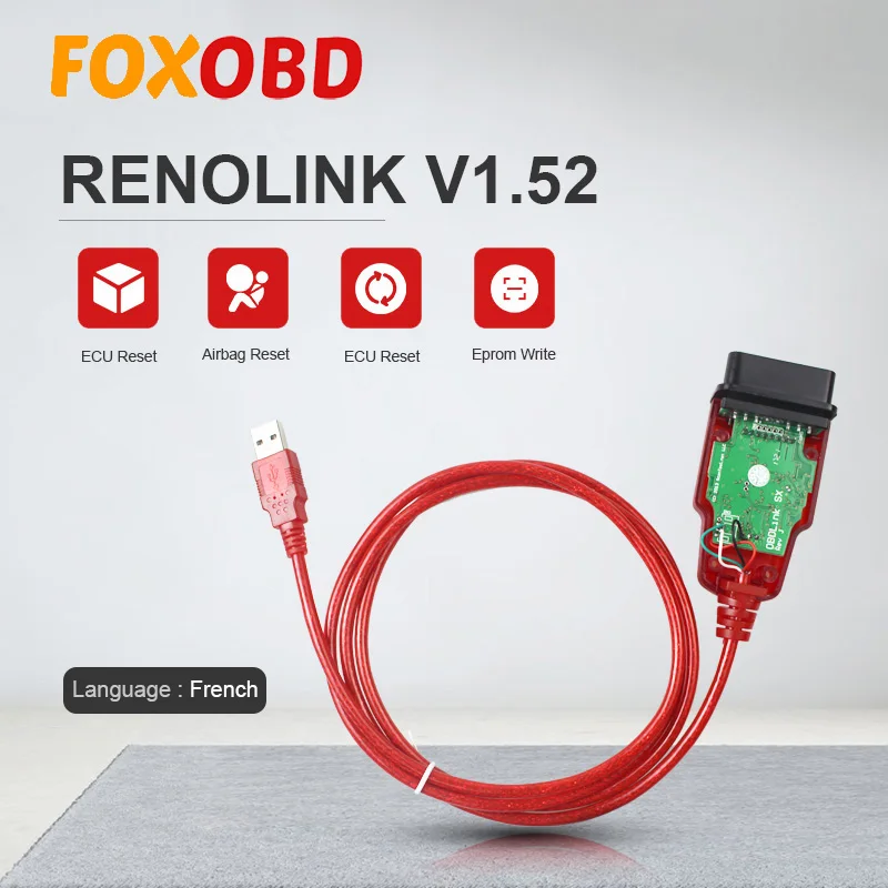 Программатор Renolink OBD2 ECU V1.52 кодирование по CD ключей UCH приборной панели функции