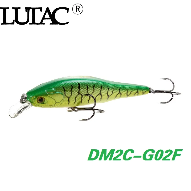 

LUTAC 80mm 10g floating fishing baits BKK hook hard lure fishing bait ABS plastic minnow lure DM2C