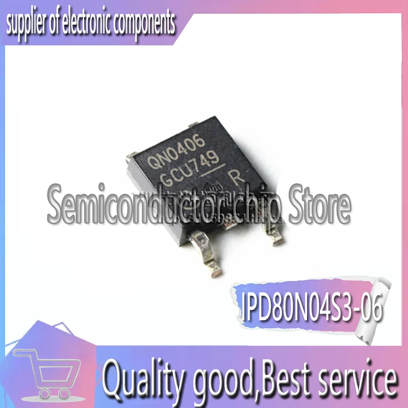 

10 шт./лот QN0406 IPD80N04S3-06 новые имеющиеся в наличии в 252 40V 90A