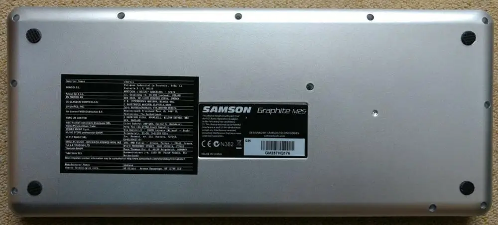USB MIDI-контроллер Samson GRAPHITE M25 25 клавиш для клавиатуры ipad портативный аранжировщика