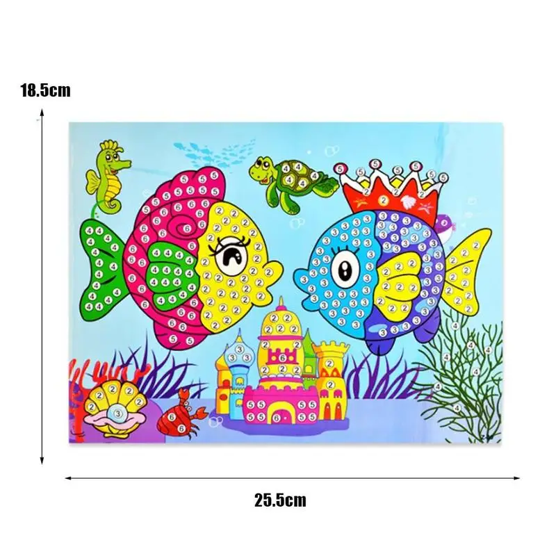

1pcs Creative Children Diamond Stickers Handmade DIY Paste Children Color Toy Diamond Sticker Random Kindergarten Education X3L2