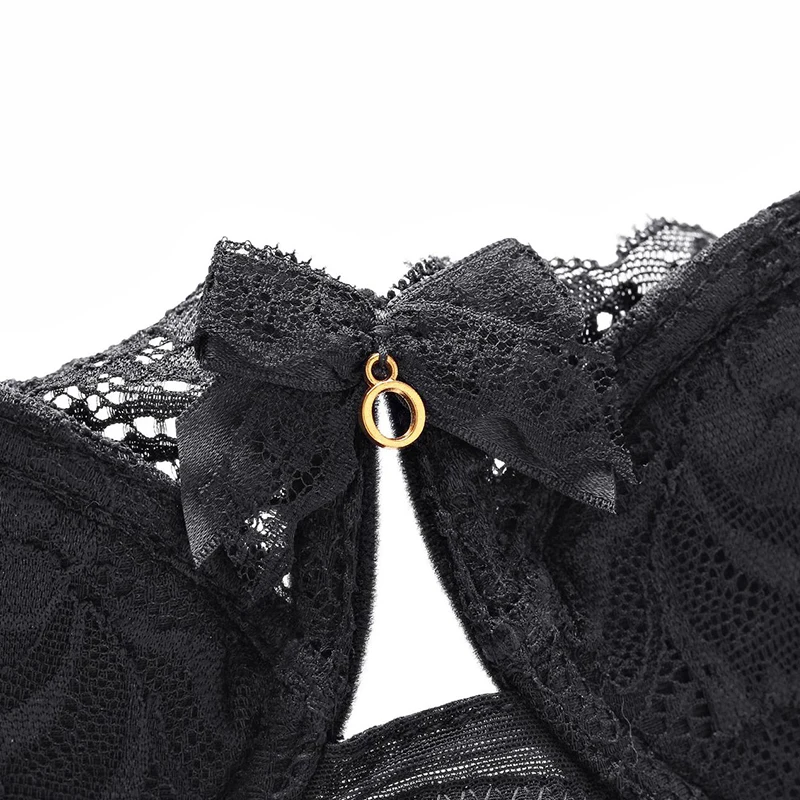 

Women Lace Bra Briefs Set Sexy Push Up Bralette Comfort Lingerie Brassiere Panties Comfort Underwear Set Intimates BC Cup #F