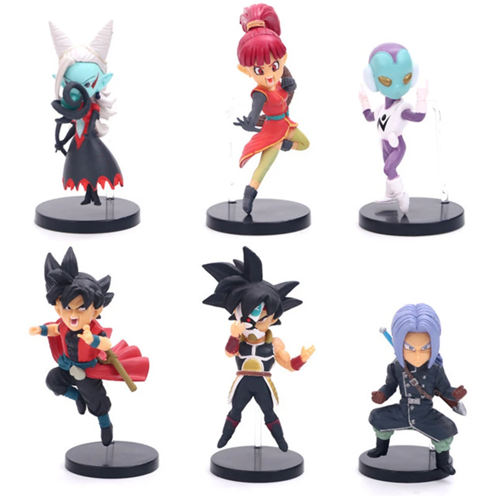 

6 Action Toy Models Acg Anime Dragon Ball Super Wukong Combination Pvc Statue Children's Birthday Gifts For Children