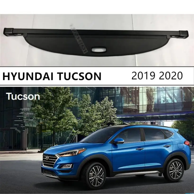 Для HYUNDAI Tucson 2019 2020 Задняя Крышка багажника грузовой щит высокого качества черный