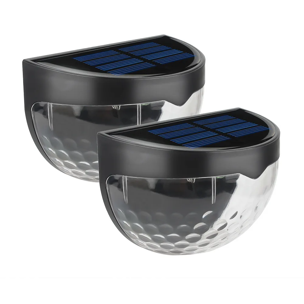

2 PCS LED Solar Lamp Outdoor Waterproof Fence Wall Lamp solar wall lamp Patch water drop model