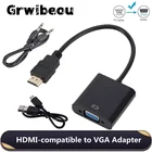 Адаптер 1080P HDMI-совместимый с VGA, Кабель-адаптер для Xbox, PS4, ПК, ноутбука, ТВ-приставки, проектора, HD TV
