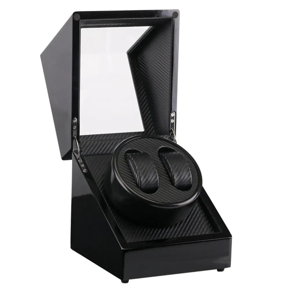 Авто деревянные часы Winder коробка для хранения часов чехол Прозрачная крышка
