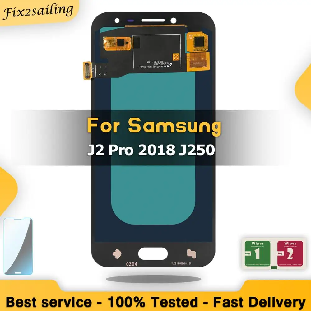 100% протестированный супер AMOLED для Samsung Galaxy J2 Pro 2018 J250 ЖК-дисплей рабочий сенсорный