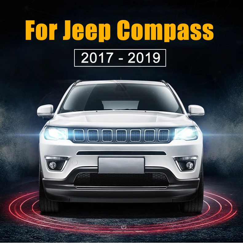 Для Jeep Compass интерьер боковое зеркало разъем для микрофона треугольная обрезная крышка гарнир ободок литье аксессуары