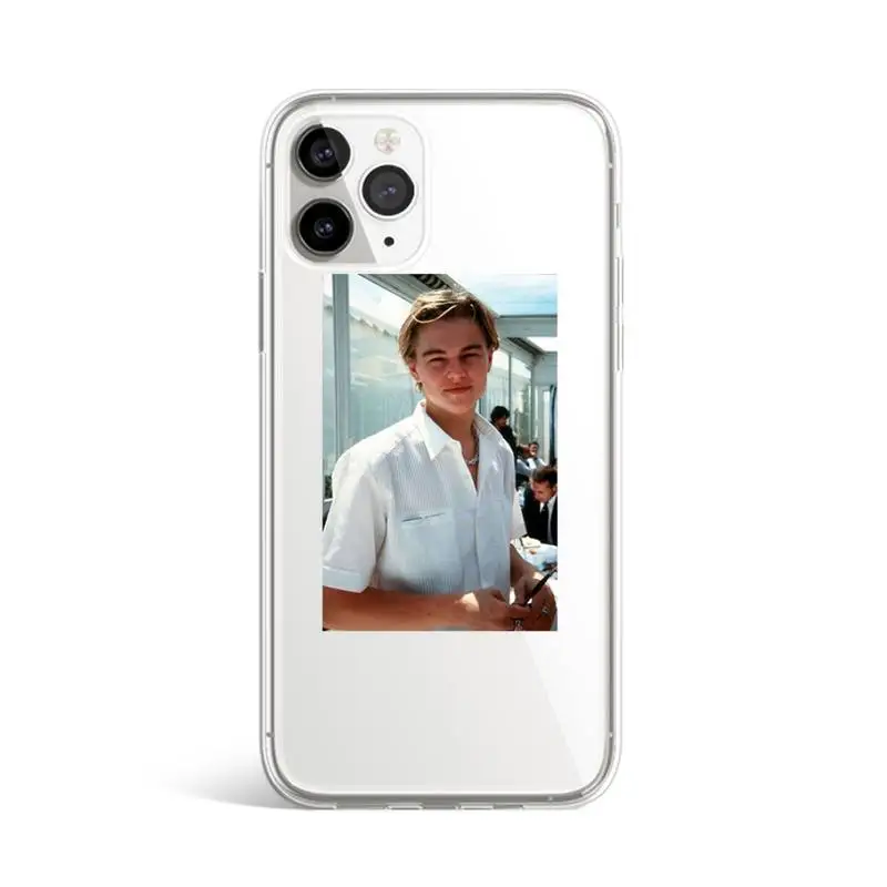 

Leonardo DiCaprio Phone Case Transparent for iPhone 11 12 mini pro XS MAX 8 7 6 6S Plus X 5S SE 2020 XR