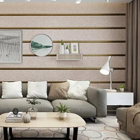 non woven modern simple wide stripe wallpaper thickened imitation deerskin wallpaper bedroom living room wallpaper 3d u94