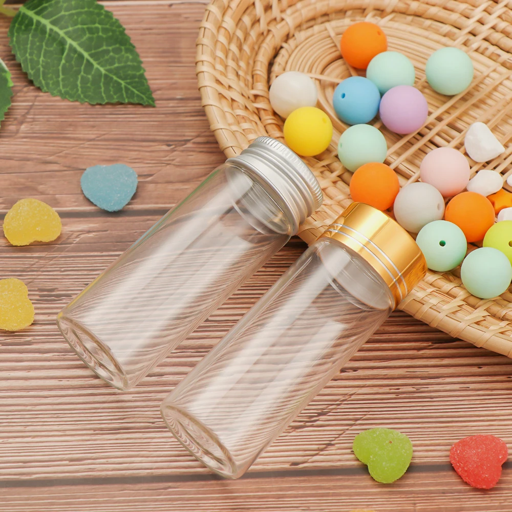 5 шт. Мини стеклянные бутылки алюминиевая крышка пустые для косметического крема