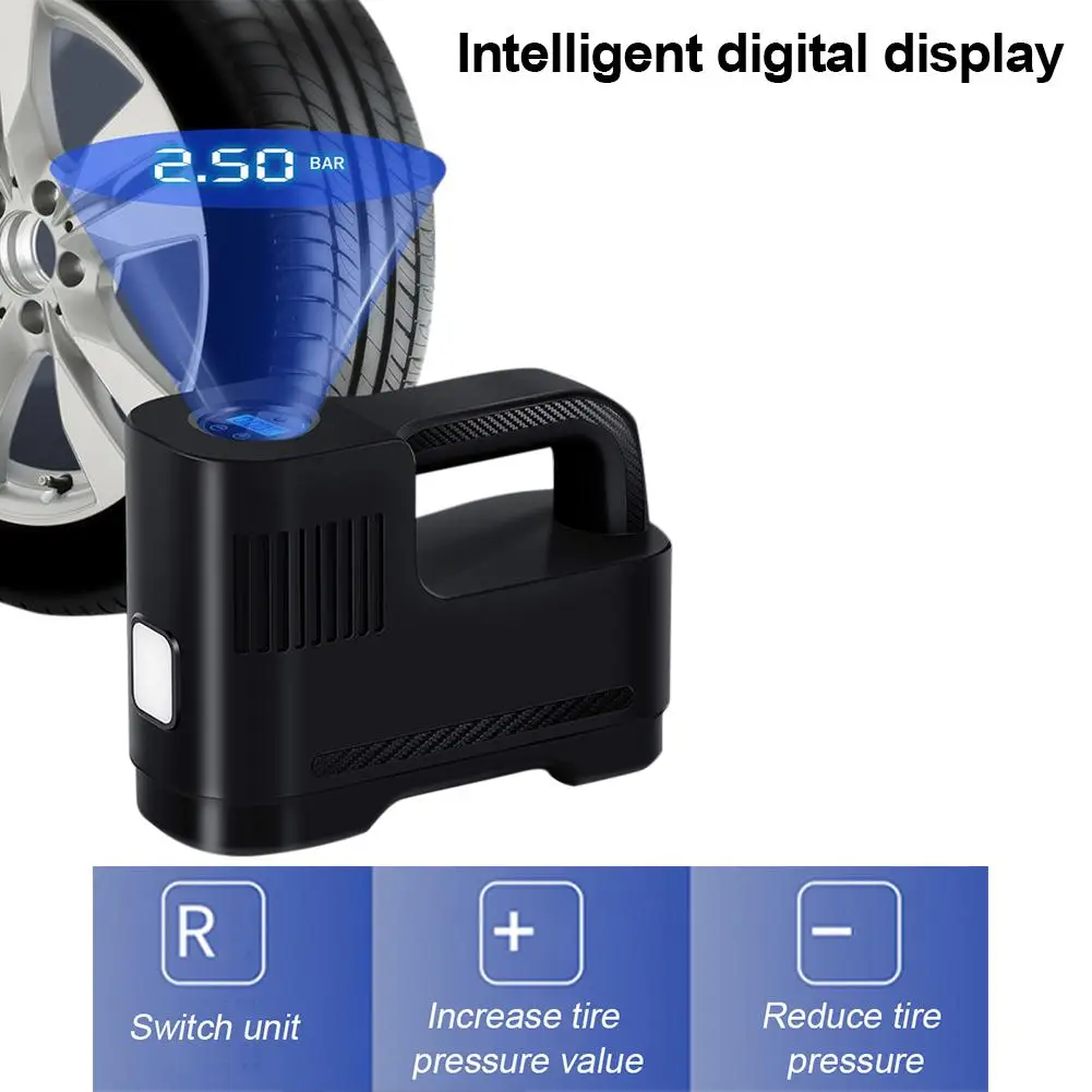 

12V Portable Air Compressor Pump Digital Tire Iator For Car Bicycles Motorcycle Tires Basktball Electric Scooter Dropship