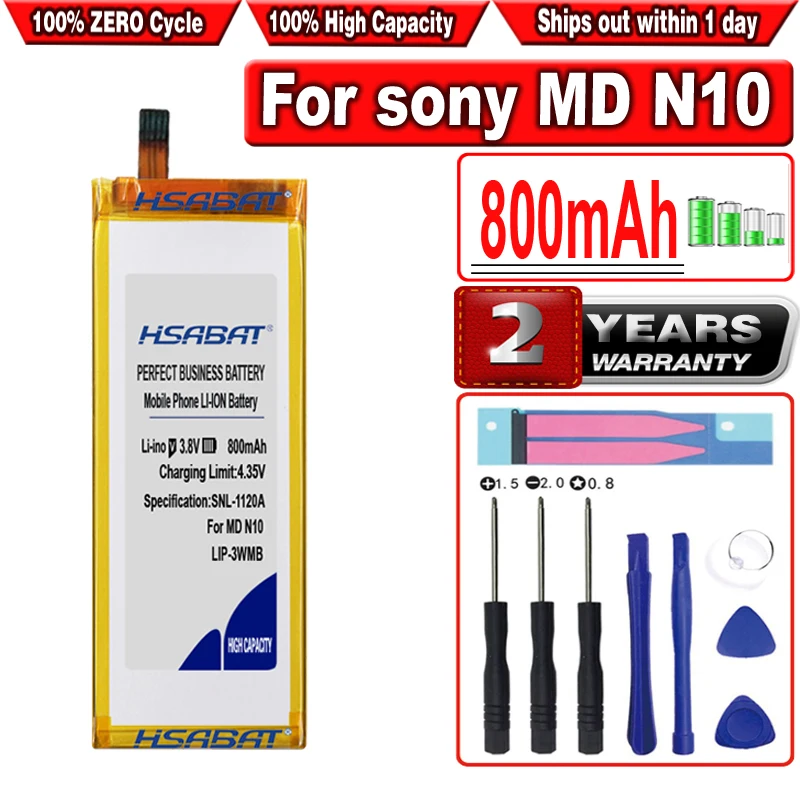 

HSABAT 800mAh LIP-3WMB Аккумулятор для Sony MZ-N10 MD N10