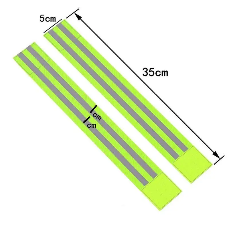

2pcs Reflective Armband Belt Strap For Outdoor Sports Safety Night Running Arm Riding Jogging Ankle Belt Cycling X1K7