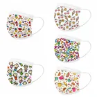 Маска детская одноразовая Пылезащитная с принтом, 3 слоя, 50-100 шт.